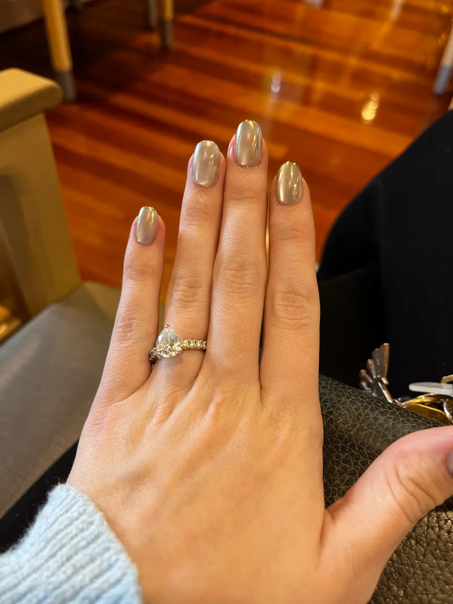 Valentina Pear-Cut Moissanite Ring