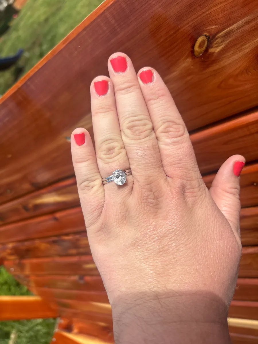 Elara Oval Moissanite Ring