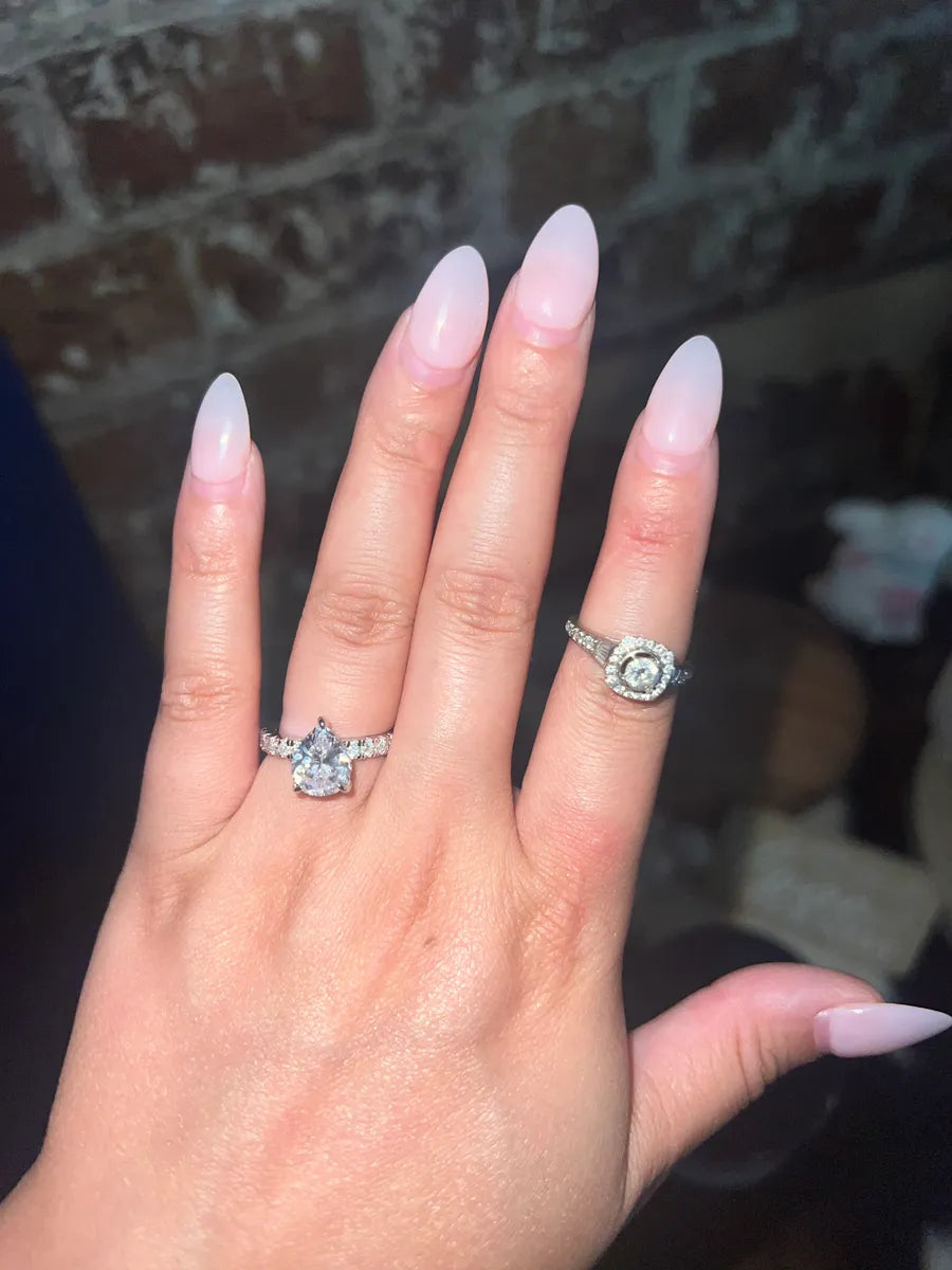 Valentina Pear-Cut Moissanite Ring