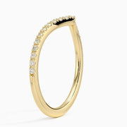 Elara Chevron Pavé Band