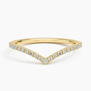 Elara Chevron Pavé Band