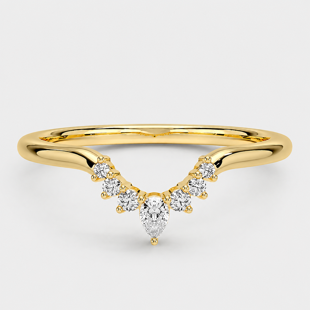 Luna Marquise Contour Ring