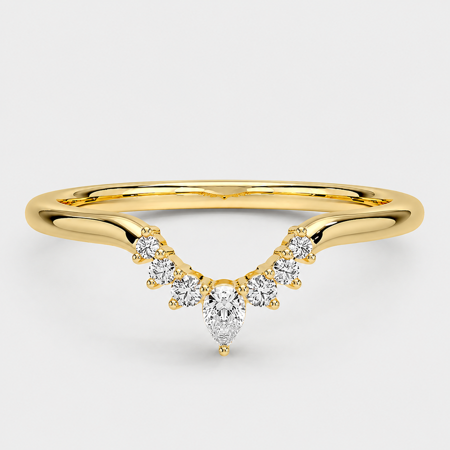 Luna Marquise Contour Ring