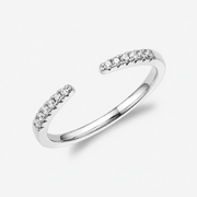 Celeste Open Pavé Ring