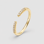 Celeste Open Pavé Ring
