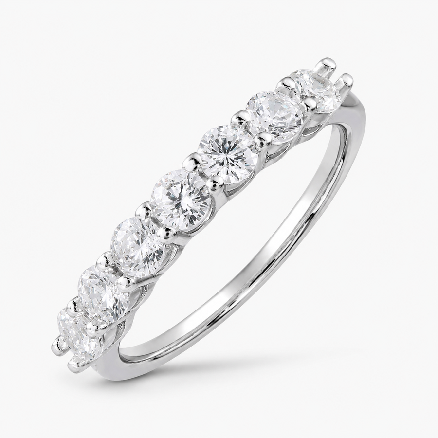 Isla Seven-Stone Moissanite Band