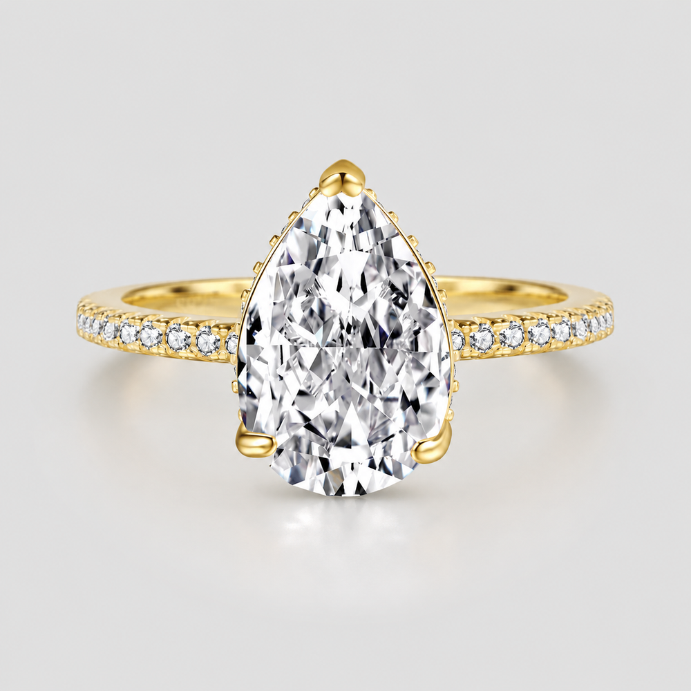 Valentina Pear-Cut Moissanite Ring