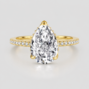 Valentina Pear-Cut Moissanite Ring