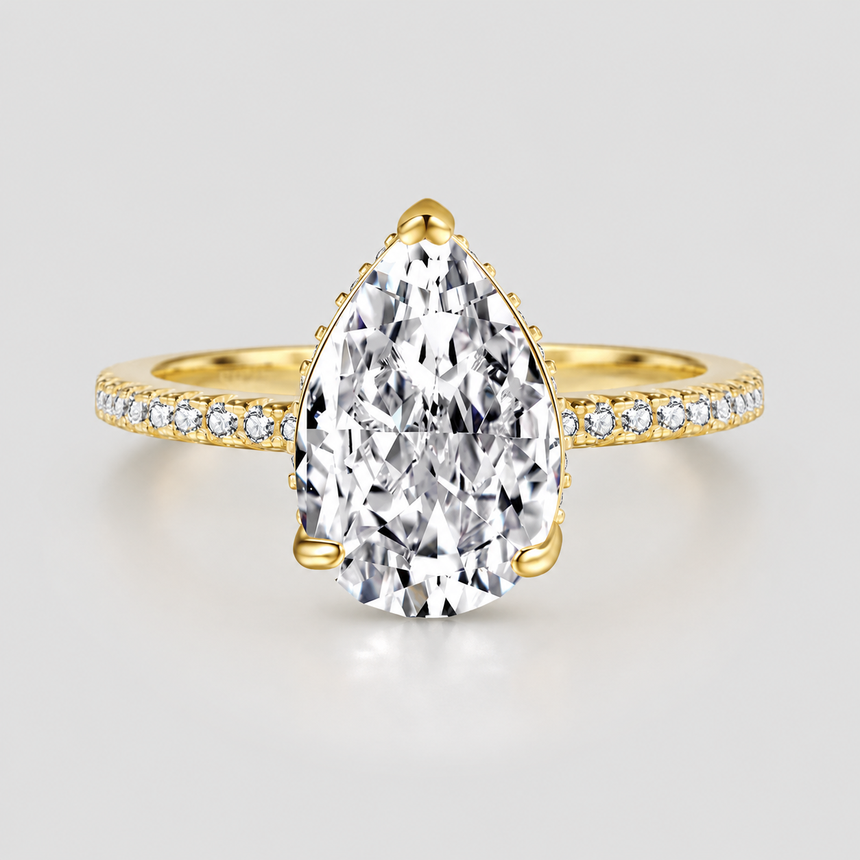 Valentina Pear-Cut Moissanite Ring