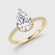 Valentina Pear-Cut Moissanite Ring