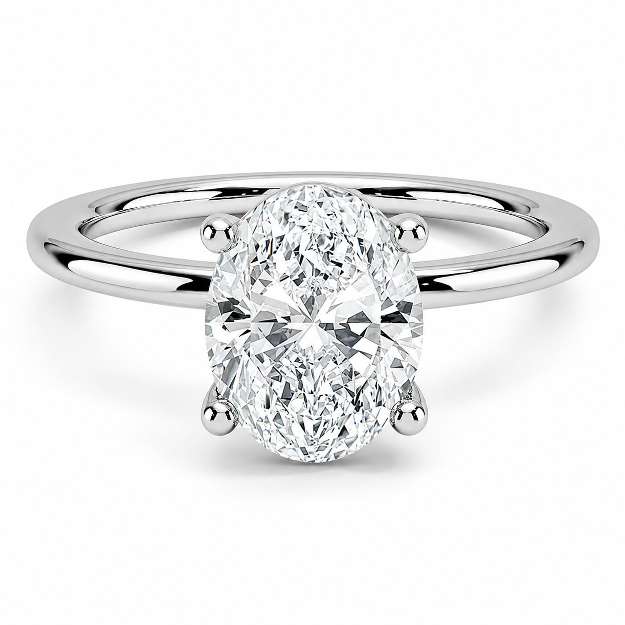 Elara Oval Moissanite Ring
