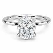 Elara Oval Moissanite Ring