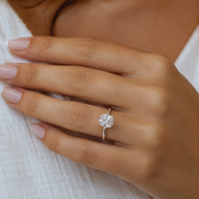 Elara Oval Moissanite Ring