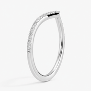 Elara Chevron Pavé Band