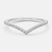 Elara Chevron Pavé Band