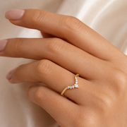 Luna Marquise Contour Ring