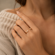 Celeste Open Pavé Ring