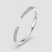 Celeste Open Pavé Ring