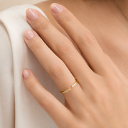 Celeste Open Pavé Ring