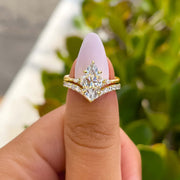 Amara Marquise Three-Stone Ring