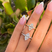Amara Marquise Three-Stone Ring