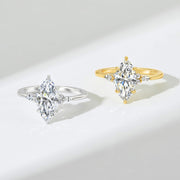 Amara Marquise Three-Stone Ring