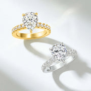 Valentina Pear-Cut Moissanite Ring