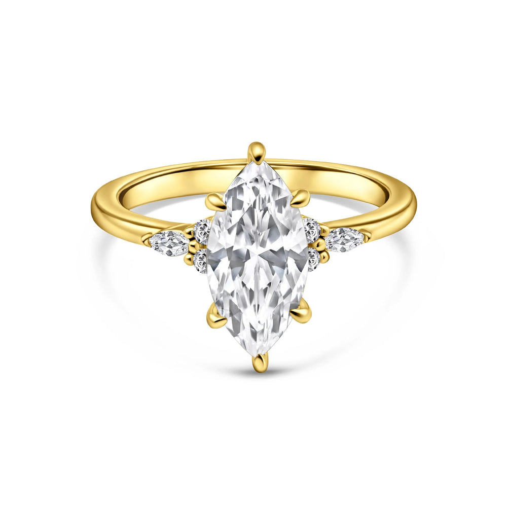Amara Marquise Three-Stone Ring