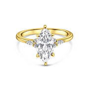 Amara Marquise Three-Stone Ring
