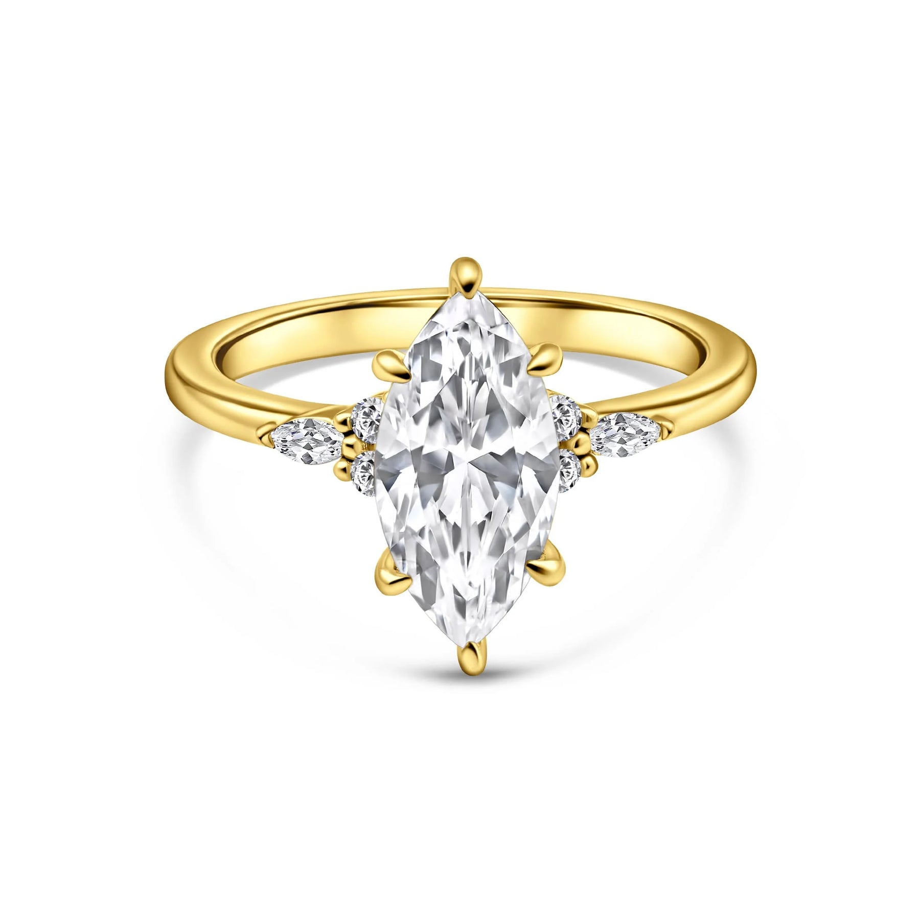 Amara Marquise Three-Stone Ring
