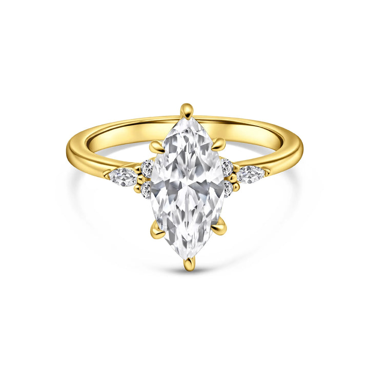 Amara Marquise Three-Stone Ring